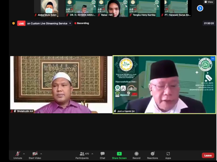 Webinar IHW, Ketua MUI: Sertifikat Halal Menguntungkan Produsen